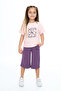 Girl's Daisy Printed Flower Printed Capri Suit