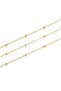 Gold Plated Chain 2 Meters with Stainless Ball Detail for Jewelry Making – Beads - 2