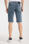 Navy Blue Summer Denim Shorts - 2