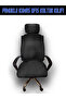 Office Seat Cover Seat Cover Cotton Anti-Sweat Fabric Black Gray