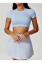 Womens Crop Top Shirt Short Sleeves - 6