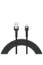 Black Shira Series Lightning USB Cable 3 Meters-Gcmp