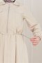 Pocket Detailed Zippered Dress Set-Beige - 5
