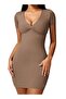 Womens Short-Sleeved Bodycon Dress