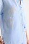Women's Baby Blue Palm Embroidered Casual Shirt Pocket Detailed Shorts Muslin Top and Bottom Set G28-4884 60283359 - 6
