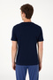 Men's Regular Fit Crew Neck Navy Blue T-Shirt 50300261-Vr033 - 5