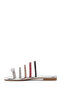 Colorful Stone Detailed Women's Toe Slippers - 24SFE4513TS - 3