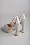 حذاء SEÇ 8188 PLATFORM EVENING (الكعب: 12 سم المنصة: 2.5 سم) فضي - 5