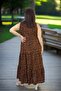 Japanese Sleeveless Robes with Fluffy Intermediate Length Plus Size Cotton Viscose Dress - 7