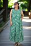 Japanese Sleeveless Robes with Fluffy Intermediate Length Plus Size Cotton Viscose Dress - 2