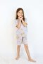 Girl's Cotton Combed Fabric Pajamas Set with Shorts - 4