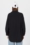 Μαύρο Oversize Basic Μακρύ Πουκάμισο 4664A - 5