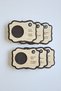 6 Pieces of Wooden Laser Cut Nazar Beaded Coasters and Cup Mats - 4