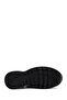 Black Leather Sneaker - Lace-up and Zipper Detail, Wedge Heel 24WFD 370814 - 4