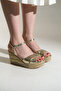 Genuine Leather Wedge Heel Sandals from Size 33 to Size 45 - 3