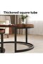 طقم طاولات قهوة دائرية متداخلة بتصميم عصري من First Modern Design، مقاس 80*60 سم - 4