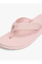 Women's Pink Web Strap Beach Sandals - 6