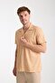 Salmon Men's Short Sleeve Summer Shirt – Button Down, Open Collar, Comfortable Fit - 4