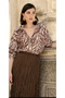 Patterned Oversize Standard Size Shirt - 2