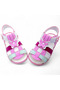 Orthopedic Girl First Step Baby and Kids Sandals Butterfly Series Pink Fuchsia Green Klb2415 - 6