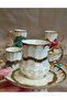Bi̇lican Porcelain Hand Decorated Painting Cup Set - 2
