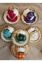 Bi̇lican Porcelain Hand Decorated Painting Cup Set - 5