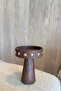 Rozi Wooden Leg Bowl Gold Presentation Bowl 9 cm (Snack Bowl - Turkish Delight Bowl) - 6
