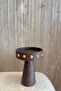 Rozi Wooden Leg Bowl Gold Presentation Bowl 9 cm (Snack Bowl - Turkish Delight Bowl) - 2