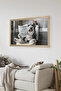 One Piece Wooden Frame Look Dog Printed Mdf 48X33 cm Painting - Model 23