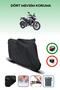 Black Bajaj Pulsar Ns 200 Motorcycle Tarpaulin Rear Bag Compatible