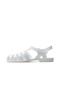 İgor Bıarrıtz Non-Slip Sole Women's Sandals (36-41) 23Y Ks10258-Bıarrıtz White Patent Leather - 2