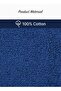 4 Piece Towel Set 550 GSM Quick Dry Highly Absorbent Thick Soft Hotel Quality Blue - 4