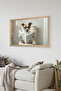 One Piece Wooden Frame Look Dog Printed Mdf 48X33 cm Painting - Model 50