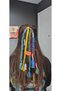 Rasta Braided Hair Rope with 7 Rubber Buckles - 7