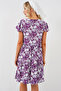2352 V-Neck Short Dress - Purple - 6