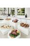Buffet Risers, Food Risers for Buffet Table, Display Stand Shelf with Hollow Bottoms - 6