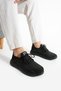 Men's Black Knit Fabric Sneakers - Lightweight and Comfortable