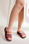 Genuine Leather Katrina Soil Comfort Laser Cut Women's Slippers - 2