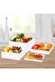 Acrylic Risers for Display,White Acrylic Cube Box Dessert Display Stand - 2