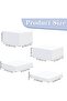 Acrylic Risers for Display,White Acrylic Cube Box Dessert Display Stand - 3