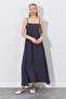 Strappy Women's Modal Dress - Anthracite |   28-10046 - 2