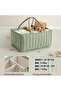 Baby Diaper Caddy Organiser, Removable Dividers, Portable Storage Basket - 5