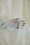 Iron-Free Non-Wrinkle Living Room, Kitchen Entrance Children's Room 1/2 Pleated Light Water Green Tulle Curtain Emma - 4