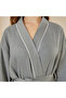 Rustic Grey Waffle Bathrobe - 3