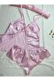 Satin Backless Strappy Hipster Shorts Nightgown Pajama Set (Dowry Custom) - 7