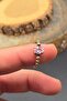 Copper Ring Pink Crystal Adjustable Elegant Small Antique Trend (Gift, Daily, Special Day) - 3