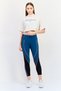 Women Sportswear Fit Short Sleeve Outdoor Cropped T-Shirt, Off White - 3