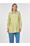 Sequin Sequin Embroidered Poplin Tunic Lime
