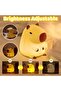 Capybara Night Light - LED Silicone Squishy Animal Lamp, Dimmable Rechargeable Touch Nightlight - 3