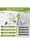 6Pcs Real Touch Hydrangea Artificial Flowers, 47 cm, White - 3